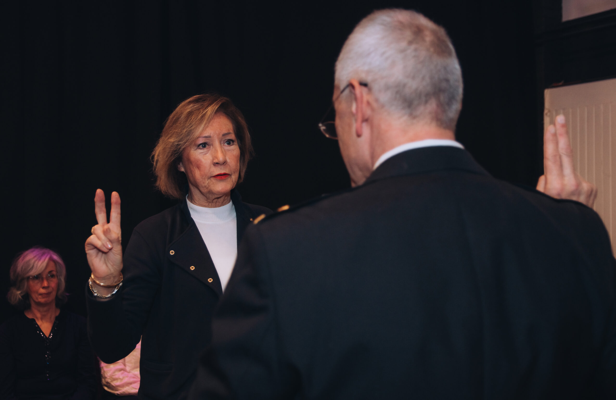 Beëdiging van de dames